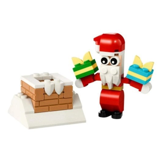 Set de construcción LEGO Creator Chimenea de Papá Noel 30692 60 piezas Navidad