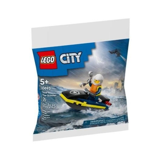 Moto de Agua LEGO City 30693 con Minifigura Policía y Accesorios Acuáticos