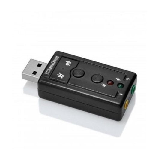 Scheda Audio Ewent EW3762 USB 7.1 Nero Controlli Volume Jack 3,5 mm