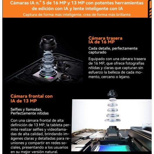 Tablette PC Blackview Active 5 4G 8,68 pouces 8 Go/128 Go Android 15 6600 mAh Noir Gratuit