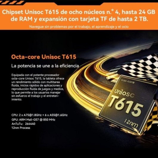 Tablet Blackview Active 5 4G 8,68" 8GB 128GB Naranja