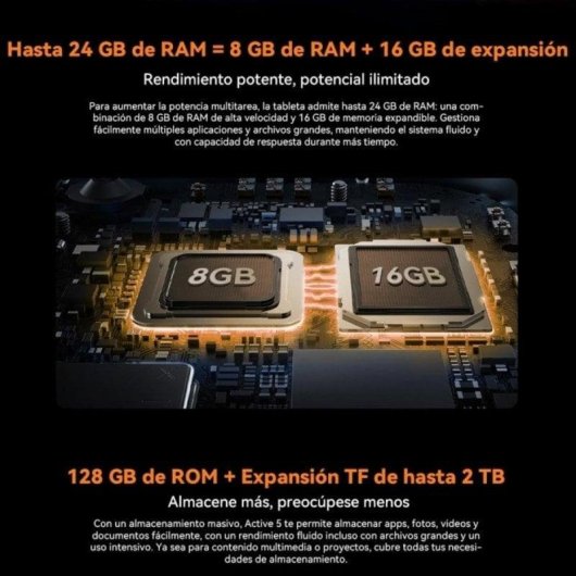 Tablet Blackview Active 5 4G 8,68" 8GB 128GB Naranja