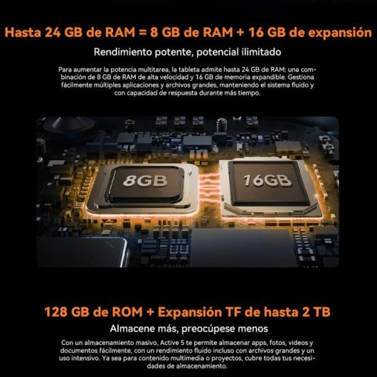 Blackview Active 5 4g 8.68" 8gb/128gb Tablet Pc Android 15 6600mah Arancione Gratis