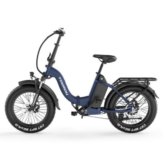 Elektrofahrrad Touroll S2 20x4.0 Zoll Faltbar 720 Wh 7-Gang Shimano 650 W Blau