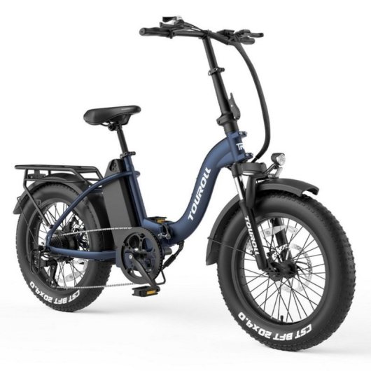 Elektrofahrrad Touroll S2 20x4.0 Zoll Faltbar 720 Wh 7-Gang Shimano 650 W Blau