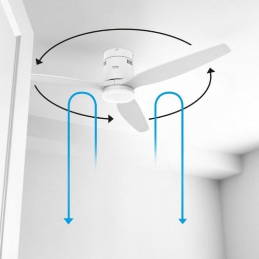 Ventilador de Techo Taurus Polar 3B Pure DC 30W LED 24W 132 cm 3 Aspas Madera