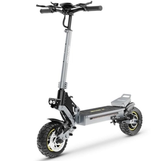 Patinete eléctrico 45 km/h 700 W con suspensión y luces LED plegable aluminio