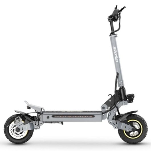 Patinete eléctrico 45 km/h 700 W con suspensión y luces LED plegable aluminio