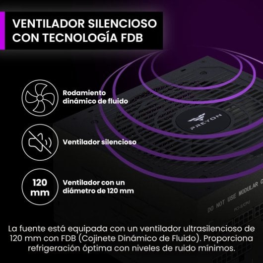 PREYON 750W 80 PLUS Bronze Eagle Power Modular Japonesa Compacta