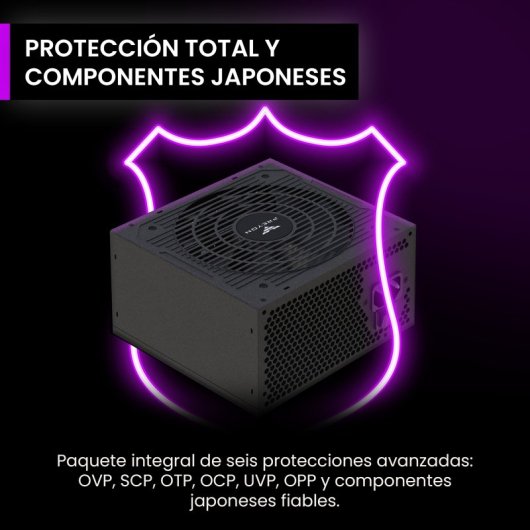 PREYON 750W 80 PLUS Bronze Eagle Power Modular Japonesa Compacta