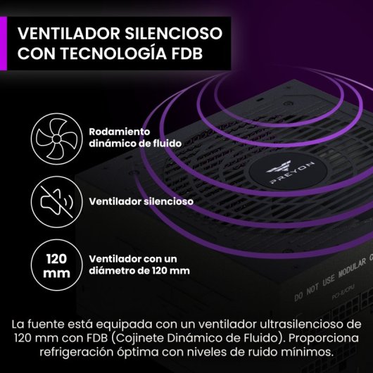 PREYON 650W 80 PLUS Bronze Eagle Power Modular Japonesa