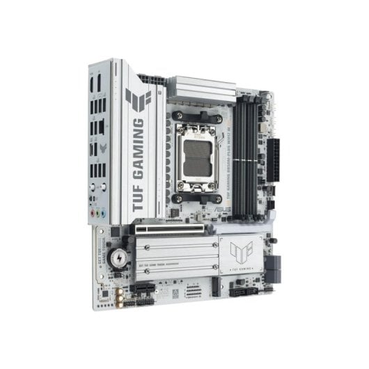 Placa Base ASUS B850M-PLUS WiFi7 W AM5 Micro ATX DDR5 RAID RGB Weiß