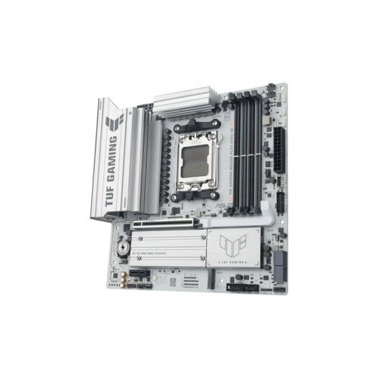 Placa Base ASUS B850M-PLUS WiFi7 W AM5 Micro ATX DDR5 RAID RGB Weiß