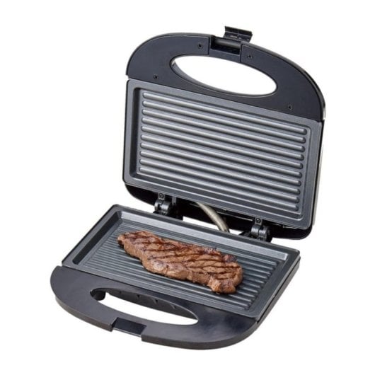 Grill eléctrico portátil 750W Superficie antiadherente y luces LED indicador