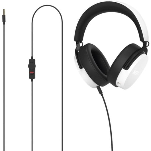 Auriculares NZXT con cable micrófono desmontable Hi-Res aislamiento ruido blancos