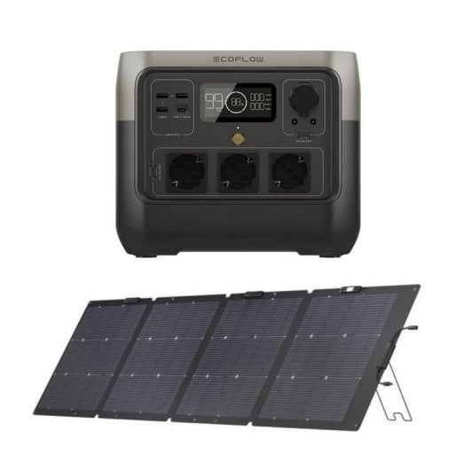 Ecoflow Estación Energía 768Wh/ 800W River 2 Pro + Panel Solar 220W