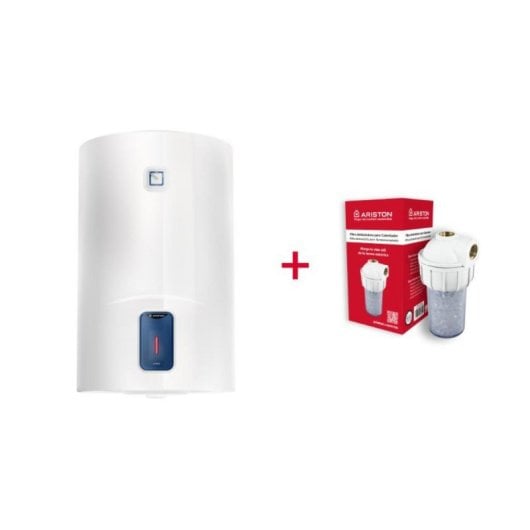 Termo eléctrico Ariston Lydos R 50L 1500W vertical Kit filtro antical polifosfatos