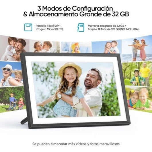 Cornice digitale ARZOPA 32GB WiFi Touch IPS 10,1" Frameo App Rotazione Automatica