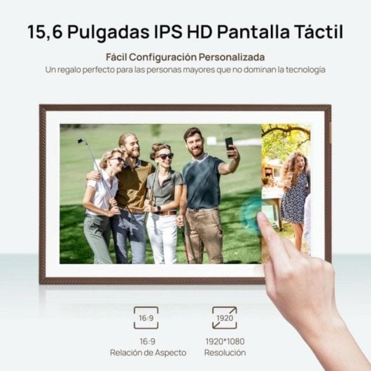 Cornice digitale Arzopa Touch 15,6" IPS Cloud Storage WiFi Schermo Full HD Antiriflesso