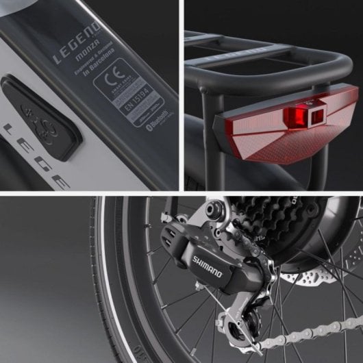 Legend Monza Bicicleta Elétrica Dobrável Recondicionada com 20", 250W, 100km e Bateria Nova