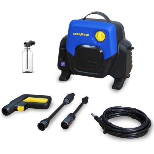 Hidrolimpiadora Goodyear Compacta 1400W 100 Bar 5m con Sistema ECO y Auto Stop