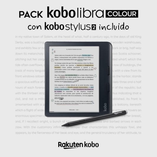 E-Book Reader Kobo Libra Colour 7" Wi-Fi Bluetooth wasserdicht Stylus 32 GB Schwarz