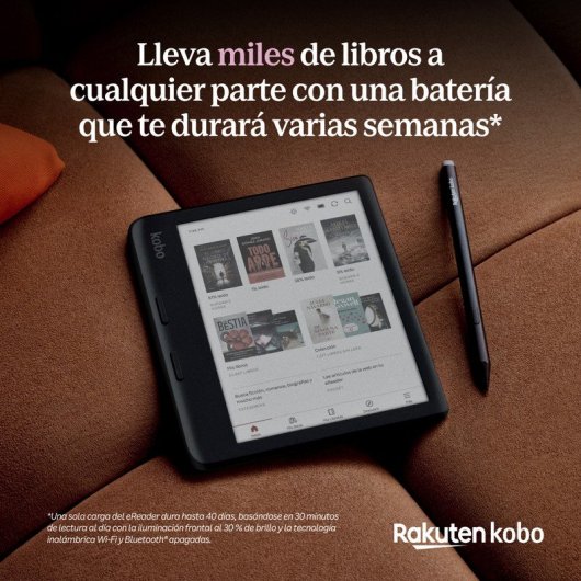 E-Book Reader Kobo Libra Colour 7" Wi-Fi Bluetooth wasserdicht Stylus 32 GB Schwarz