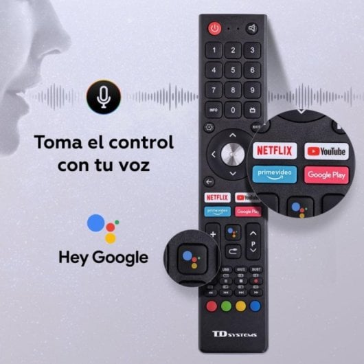 TV TD Systems DLED PRIME40C21GLE 40" Full HD Google TV Chromecast Control por Voz