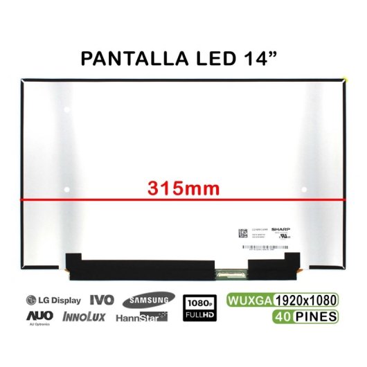 14-Zoll-LED-Bildschirm für Laptop LQ140M1JW49 40 Pins