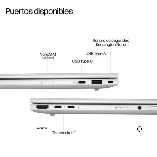 Portátil HP EliteBook 8 G1i 14" Intel Core Ultra 5 228V 32GB 512GB SSD AI Boost Windows 11 Pro
