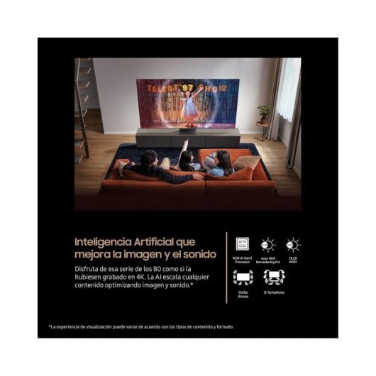 TV Samsung OLED TQ77S90FAE 77" 4K Smart TV, 144 Hz, HDR10+, AI, Gaming Premium