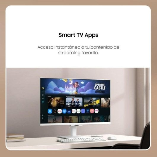 Monitor Samsung M50F M5 27" FullHD 60Hz IPS Smart HDR10 WiFi Bluetooth 5ms Branco