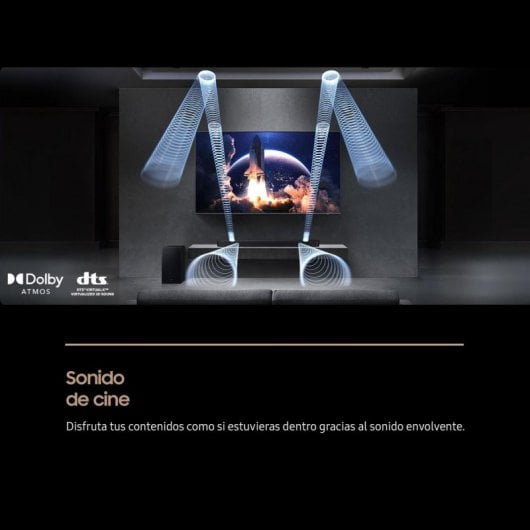 Barra de sonido Samsung Q600F Bluetooth HDMI eARC 9 altavoces Subwoofer SpaceFit Pro