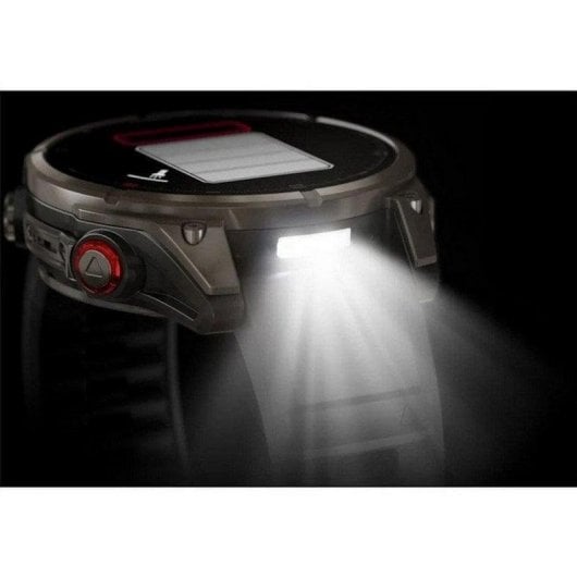 Smartwatch Garmin Fenix 8 Pro LTE/NTN Satelital 47mm AMOLED Titanio con Correa Silicona Negra/Gris