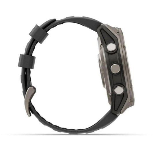 Smartwatch Garmin Fenix 8 Pro LTE/NTN Satelital 51mm AMOLED Titanio con Correa Silicona Negra/Gris