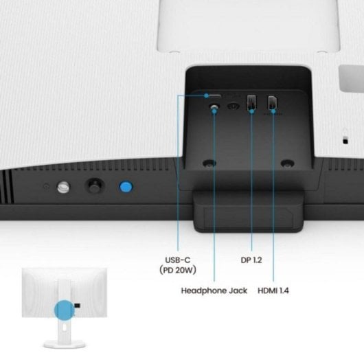 Monitor BenQ GW2490TC 23,8" FullHD 144Hz IPS USB-C 5ms Altoparlanti Bianco