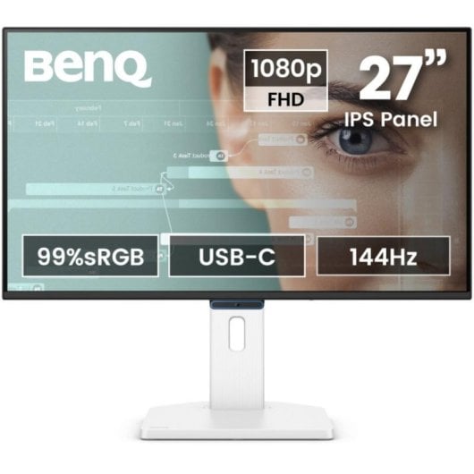 Monitor BenQ GW2790TC 27" FullHD 144Hz IPS USB-C Ergonomisch 5ms Lautsprecher Weiß