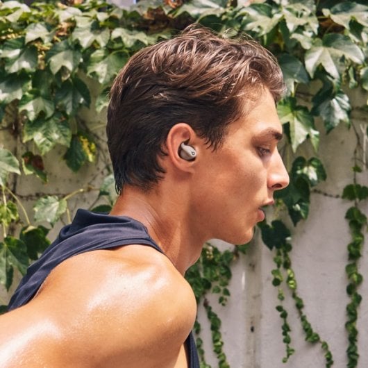 Beats Powerbeats Fit Kabellose Bluetooth ANC Sportkopfhörer Gravel Grey