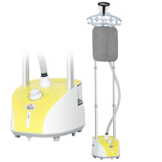 Homcom Plancha Vertical 1950w 2?l Con Temperatura Ajustable Amarillo