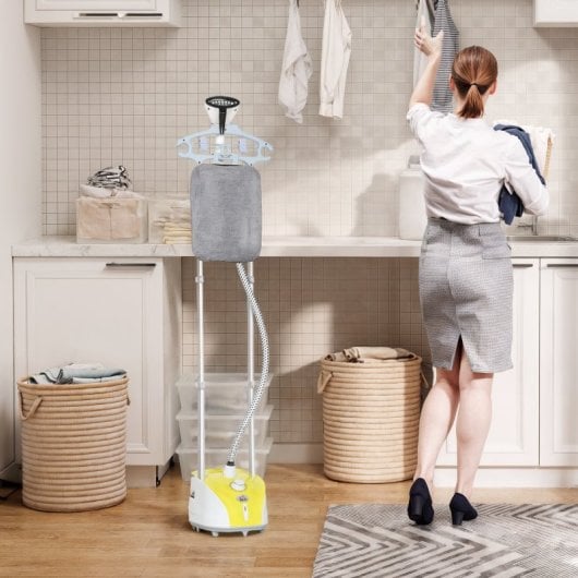 Homcom Plancha Vertical 1950w 2?l Con Temperatura Ajustable Amarillo