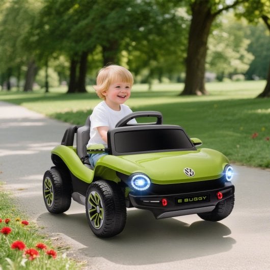 Aiyaplay Coche Eléctrico Para Niños De +3 Años Volkswagen E-buggy Verde