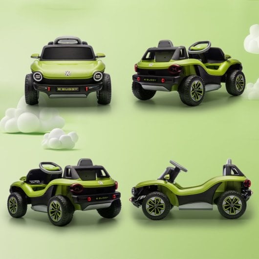 Aiyaplay Coche Eléctrico Para Niños De +3 Años Volkswagen E-buggy Verde