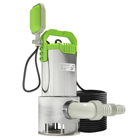 Outsunny Bomba De Aguas Sucias 1100w Con Capacidad De 18000 L/h Y Interruptor