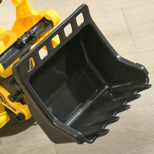 Homcom Tractor A Pedales Para Niños De 18 A 48 Meses Con Pala Bocina Amarillo