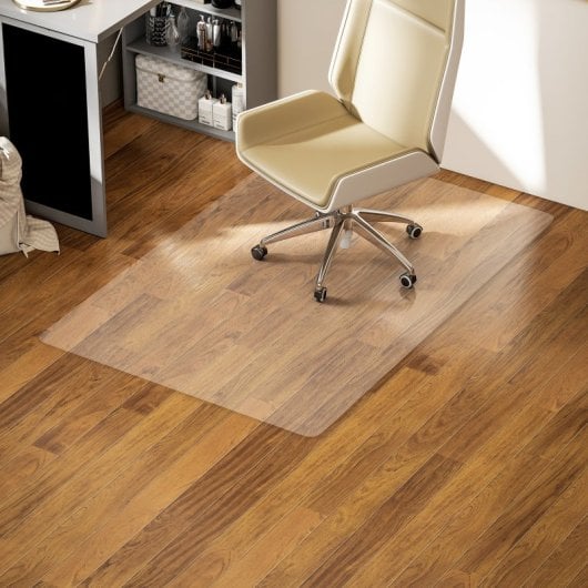Homcom Alfombrilla Protectora Para Suelos 100x150 Cm Para Oficinas Transparente