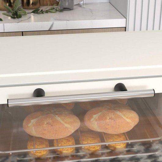 Horno de Sobremesa Homcom Mini 9L 750W Temperatura y Temporizador Ajustables Crema
