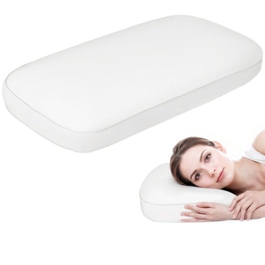 Homcom Almohada Viscoelástica De Espuma Viscoelástica Con Diseño Ergonómico