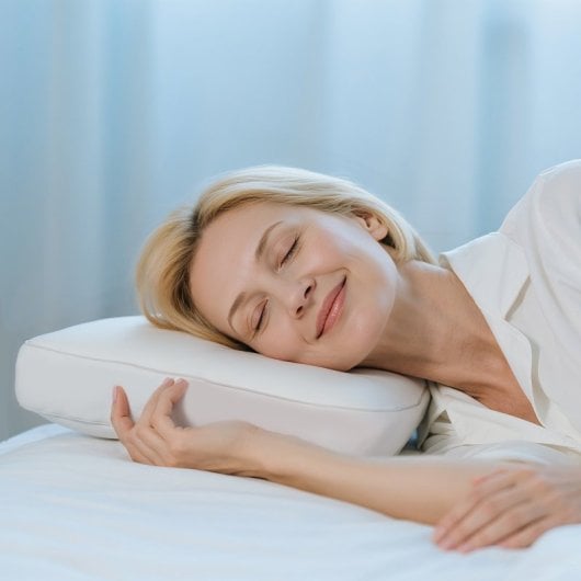 Homcom Almohada Viscoelástica De Espuma Viscoelástica Con Diseño Ergonómico