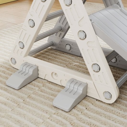 Aiyaplay Triángulo De Escalada Para Niños 3 En 1 Con Tobogán Y Rampa Gris