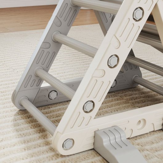 Aiyaplay Triángulo De Escalada Para Niños 3 En 1 Con Tobogán Y Rampa Gris